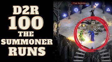 Diablo 2 Resurrected:  Drop Highlights - 100 Summoner Runs
