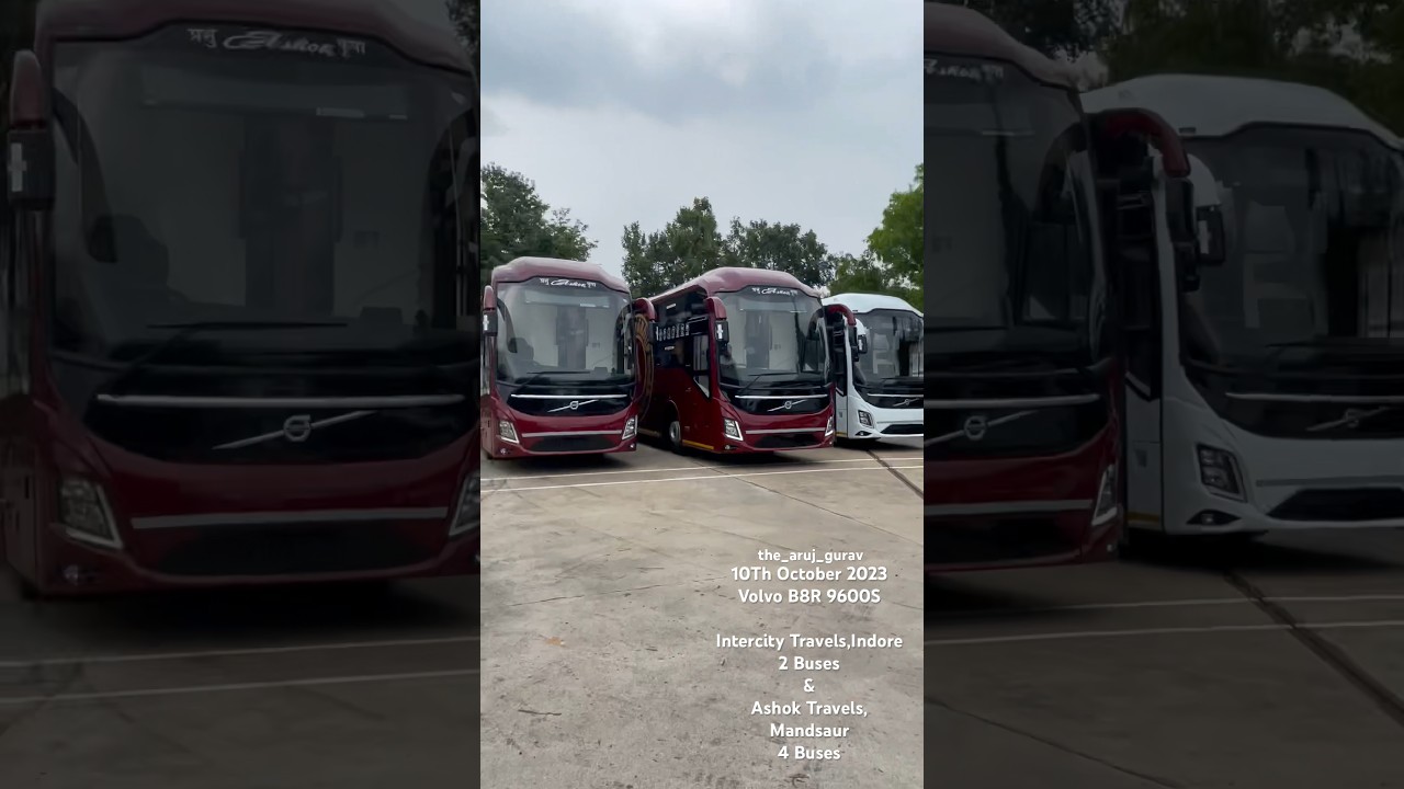 Madhya Pradesh’s Upcoming Volvo B8R 9600S | Ashok Mandsuar & Intercity Travels,Indore 
