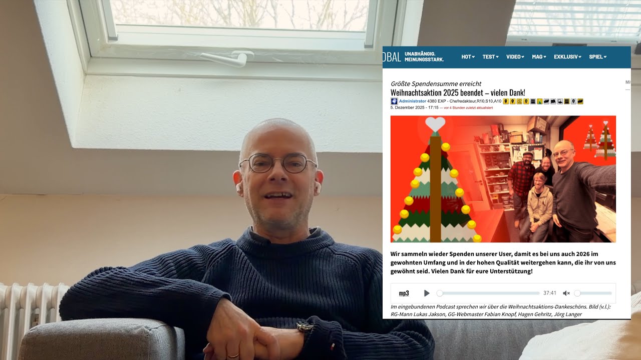 Jörg Langers Neujahrsgruß 2026 an die GamersGlobal-User