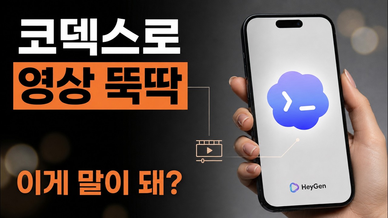 이게 말이 돼? 코덱스로 영상 뚝딱