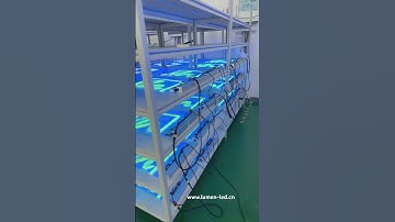 Transparent Flexible Film LED Display Aging test.