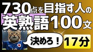 【TOEIC熟語×例文×聞き流し】730点レベルの100語