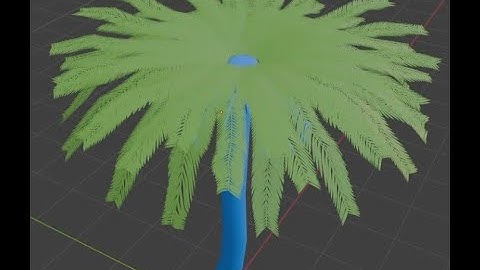 Part 2 of Modeling a Date Palm Tree in Blender 4 1