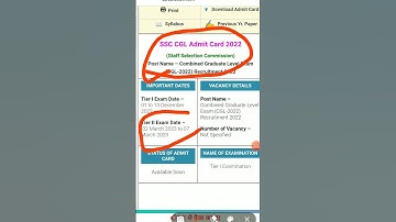 SSC CGL 2022 tier 2 exam date out #ssccgl #sscaspirants #ssc