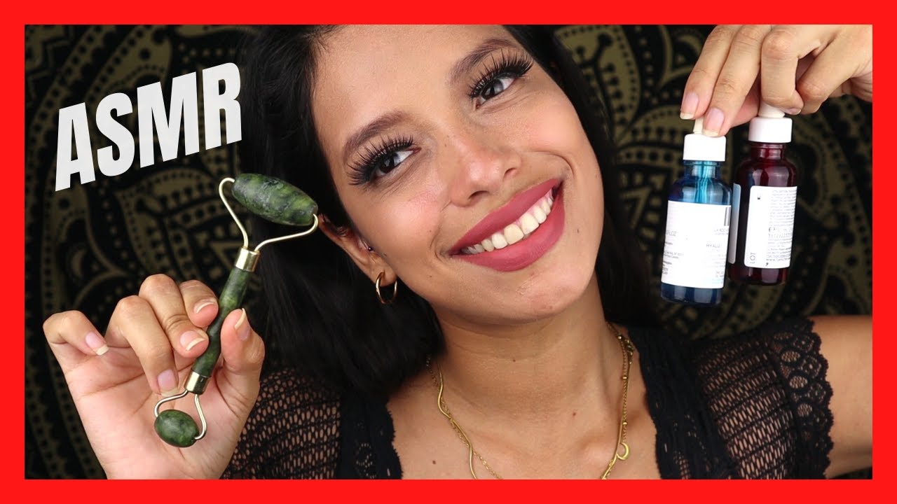 Te hago un MASAJE FACIAL Super RELAJANTE - ASMR para dormir