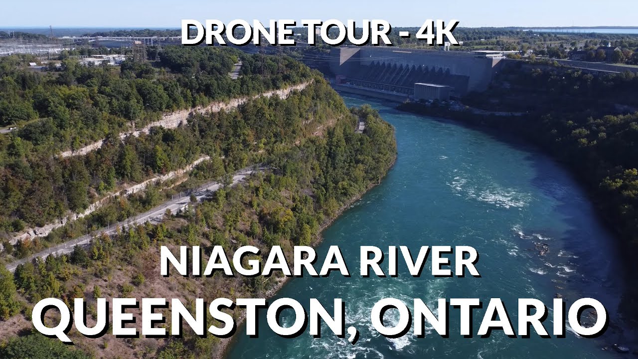 Highlights of Niagara River, Queenston, Ontario by Drone