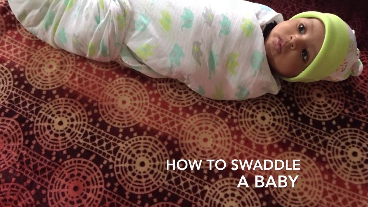 How To Swaddle A Baby gently Quick Tutorial Day2DaysLife YouTube