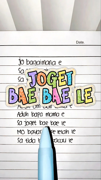 JOGET BAE BAE LE (Lyrics) || 'Jo bagaimana e Sa bisa lanjut kah' || Viral Tiktok