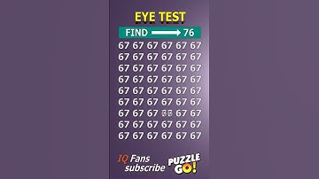 Find 76 where? | Brain Teaser IQ Test #shorts #different #puzzles #opticalillusion