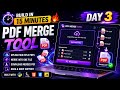 30 Days 30 Projects | Day 3 | Pdf Merge Tool project using AI Prompting in 15 mins
