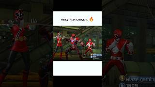 Only Red Rangers 🔥 #short