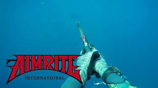 A Wahoo took my Aimrite Fury Rollergun, But I Got it Back... Spearfishing Norfolk Island.