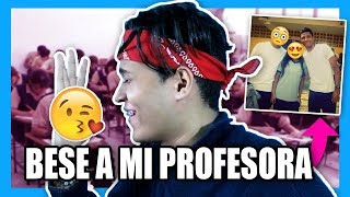 BESE a mi PROFESORA de INGLES | Roge Brito