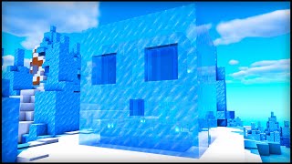 Minecraft Ice Slime House: How to build a Slime House Tutorial