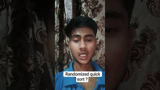 “Randomized Quick Sort in 30 sec 🔥 #DSA #QuickSort #Algorithms #Coding #Shorts”