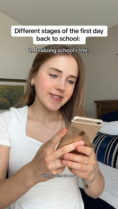 The different stages of the first day back to school #relatable #comedy #pov