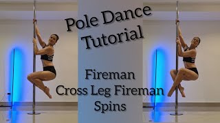 Pole Dance Tutorial - Fireman / Cross Leg Fireman
