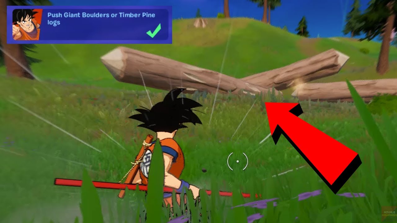 Push Giant Boulders or Timber Pine logs | Where you can find Giant Boulders or Timber Pine logs