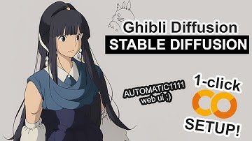 Ghibli Diffusion - Stable Diffusion 1-CLICK Google Colab Setup