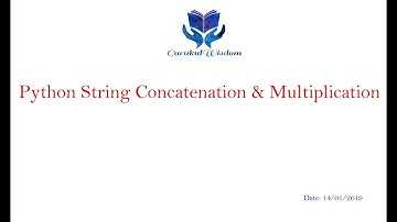 15-Python String Concatenation & Multiplication