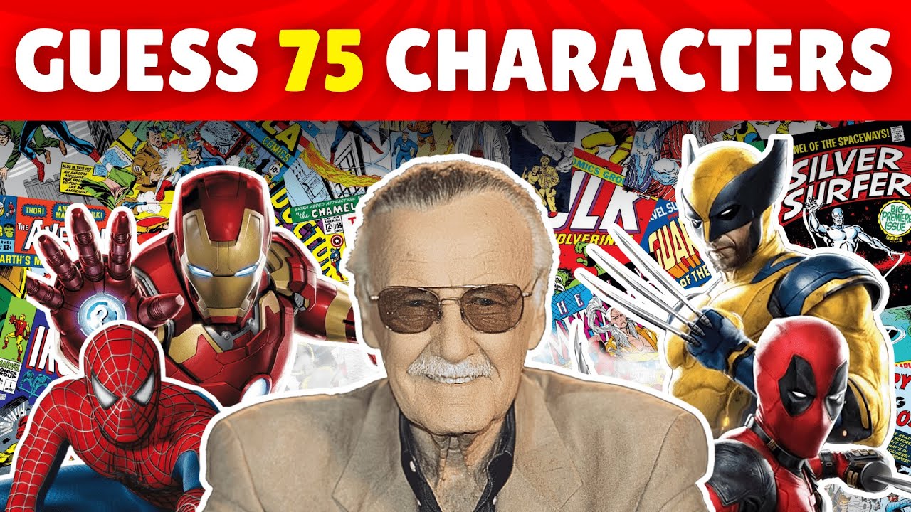 Sample 75 Characters 99% Will FAIL! Can You Name These 75 Marvel Characters?! (HARD!) - YouTube