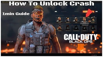 HOW TO UNLOCK CRASH IN CALL OF DUTY BLACK OPS 4 BLACKOUT!1IN GUIDE/Unlock all blackout characters