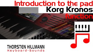 A first Introduction to the pad function on Korg Kronos
