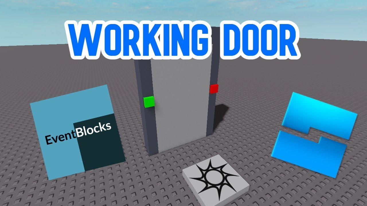 How to Make a Working Door in Roblox Studio! 