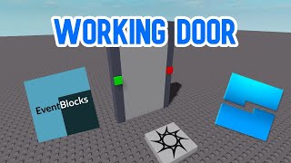 How to Make a WORKING Door in ROBLOX STUDIO | EventBlocks