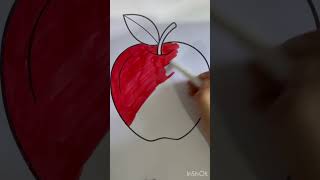 Coloring An Apple Today
