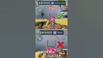 ✅ Best HIT EFFECT Setting in CODM BR 🔥💯 Codmobile Tips and Tricks #shorts #codmbr #codmiphone