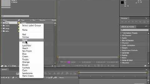 Adobe After Effects CS5 Tutorials - Interface, Folders Part No.4