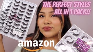 BEST AMAZON VALUE PACK LASHES || PERFECT STYLES IN ONE PACK