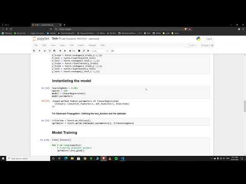Task-1 :  Simple Linear Regression using Pytorch