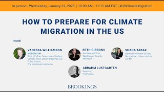 How to prepare for climate migration in the US