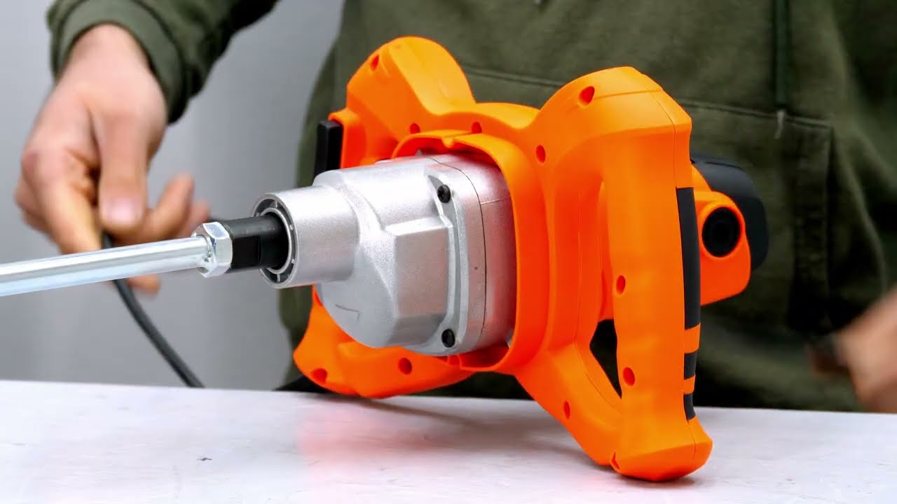 Mixer / amestecator adezivi / mortar 1200W, Semi-Profesional ECOMIX1200 cu turatie reglabila.