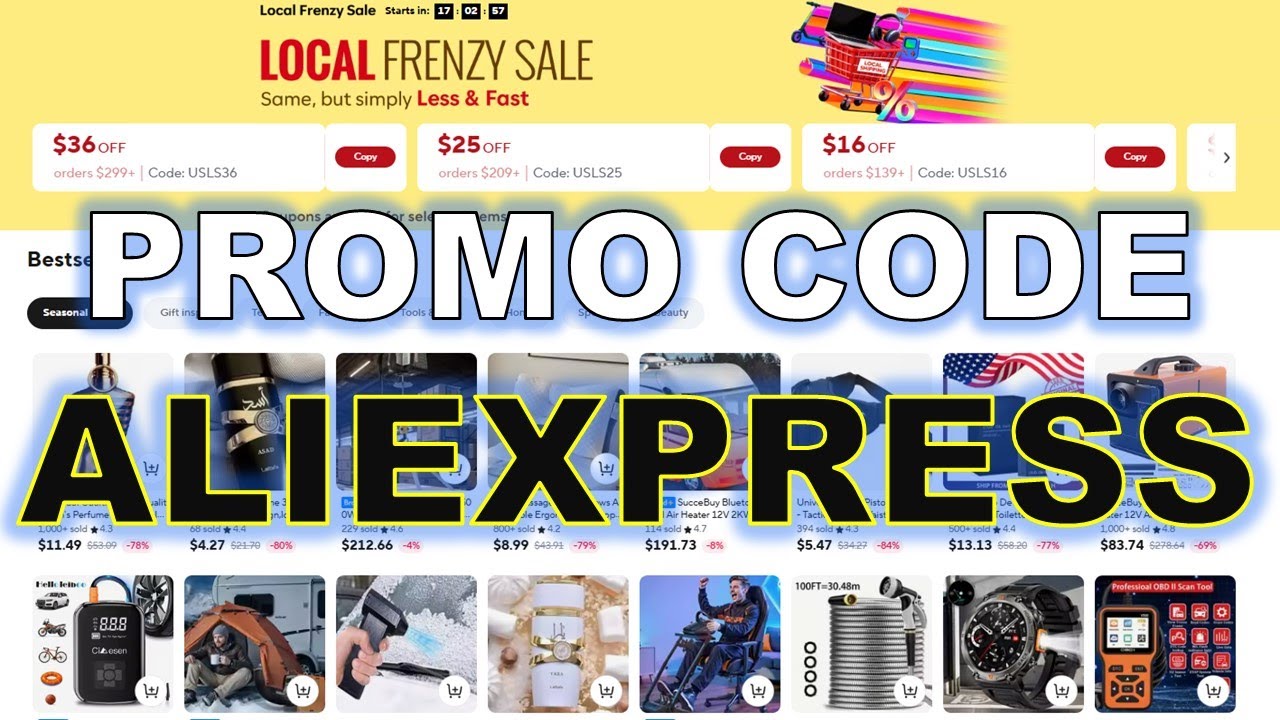 AliExpress Promo Code 2026 Local Frenzy Sale, | AliExpress Discount Coupon January 2026