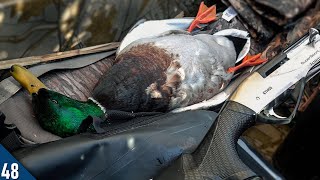 SOLO Afternoon Hunt Over an ICE HOLE | 28 Gauge Duck Hunting
