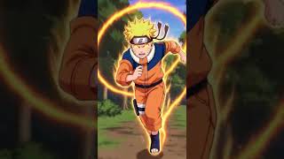 Naruto running, chakra trail, dynamic anime motion #ai #naruto
