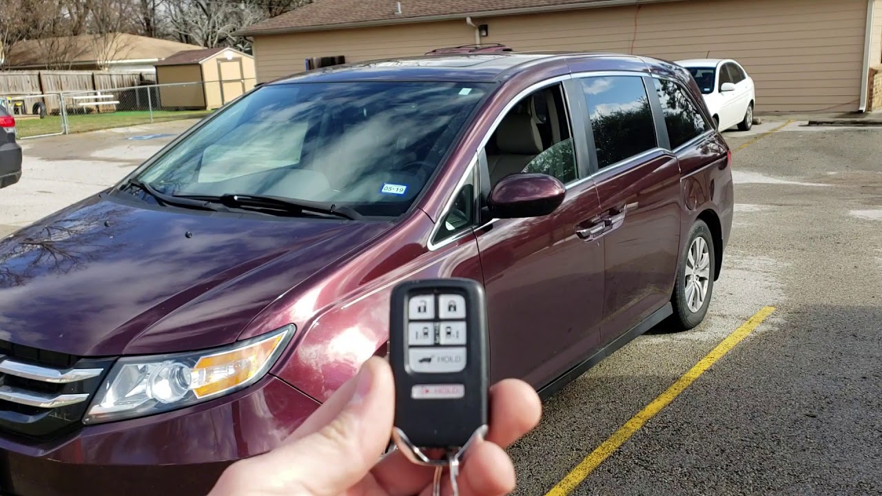 2014 Honda Odyssey remote start - YouTube