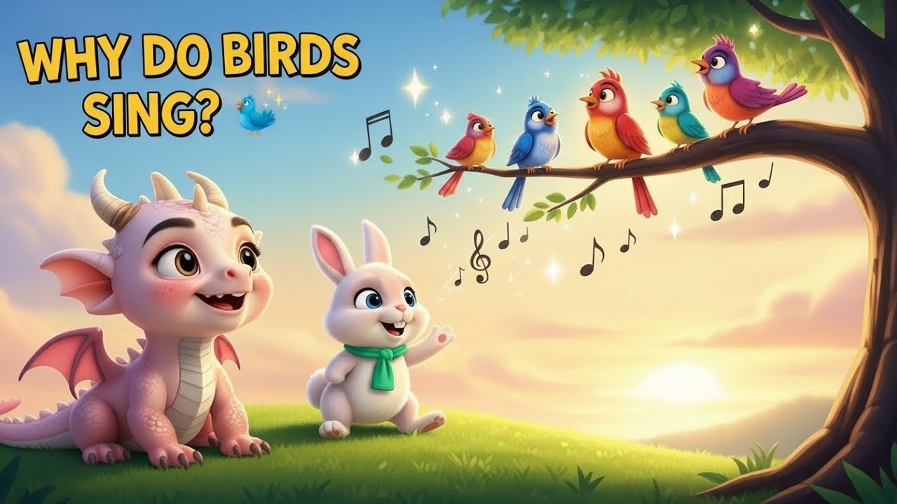 Ep 28 : "“Why Do Birds Sing?”🍁 | Thin Thin’s Wonder Songs | Fun Kids Science Song”