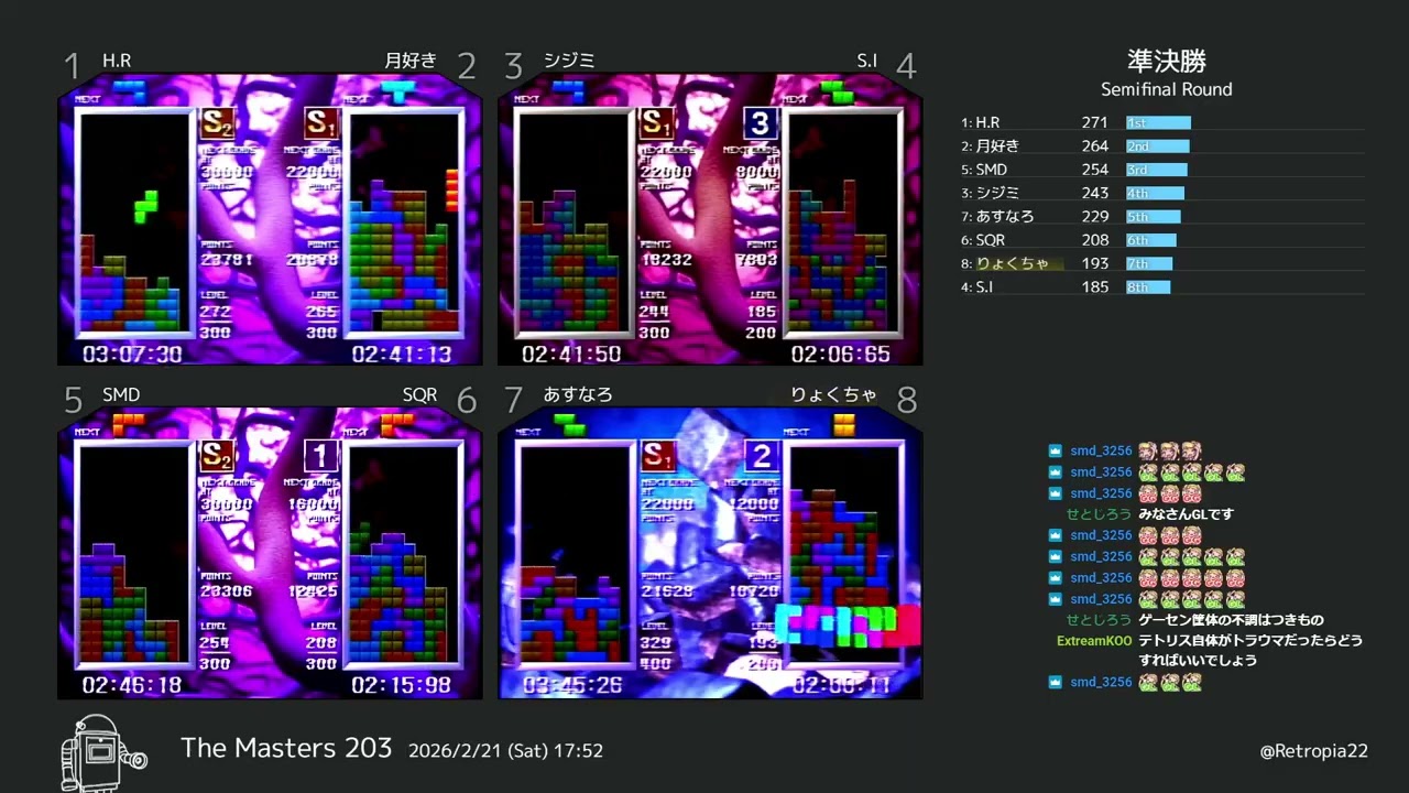 初代TGM大会「The Masters 203」準決勝戦