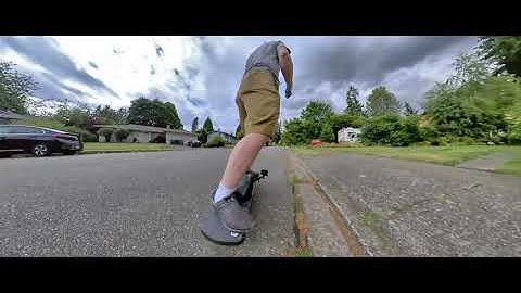 Onewheel Pint ride around the block (Insta360 One R reframe)