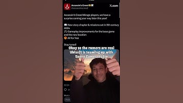 AC Mirage DLC Confirmed By Ubisoft #assassinscreed #assassinscreedmirage #dlc #gaming #ubisoft