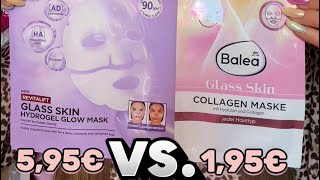 Balea Glass Skin vs. L'Oréal Paris Glass Skin Mask 🧖🏼🧖‍♀️