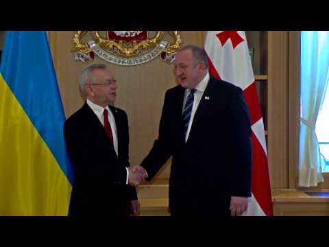 პრეზიდენტს უკრაინის ახლადდანიშნულმა ელჩმა რწმუნებათა სიგელები გადასცა