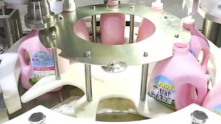 liquid detergent bottles capping machine caps feeding screw capper