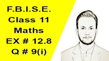 11th Class Maths | Chapter 12 | Exercise 12.8 | Question 9(i) | Application of Trigonometry