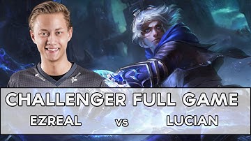 Rekkles as Ezreal vs Lucian | Full Solo-Queue Game | Pre-Season 6