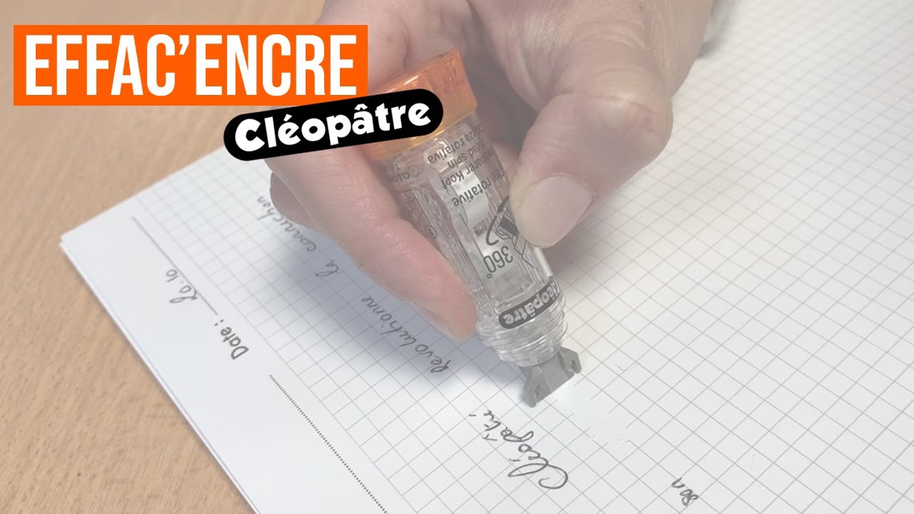 Cléopâtre Effac'encre - Rouleau correcteur blanc Pas Cher | Bureau Vallée